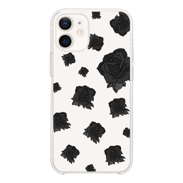 Black Flowers - Phone Case
